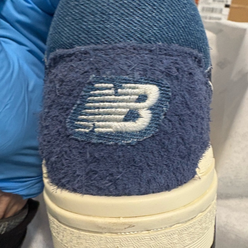 New Balance Women's 550 Denim Blue Casual Sneakers - Picture 9 of 10